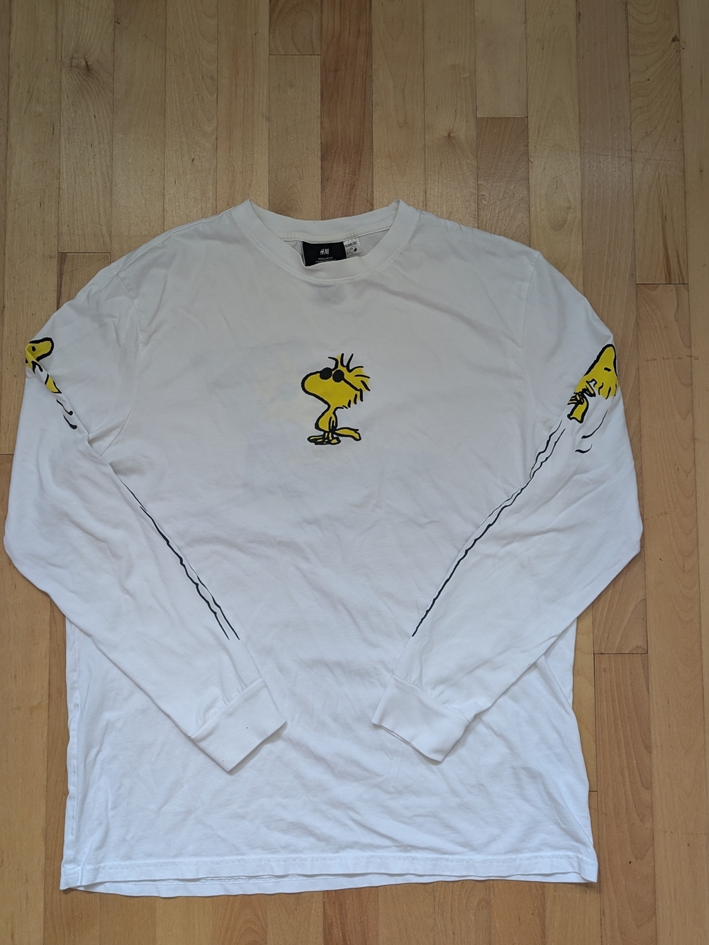 Long-Sleeve Tee with Yellow Woodstock Graphic